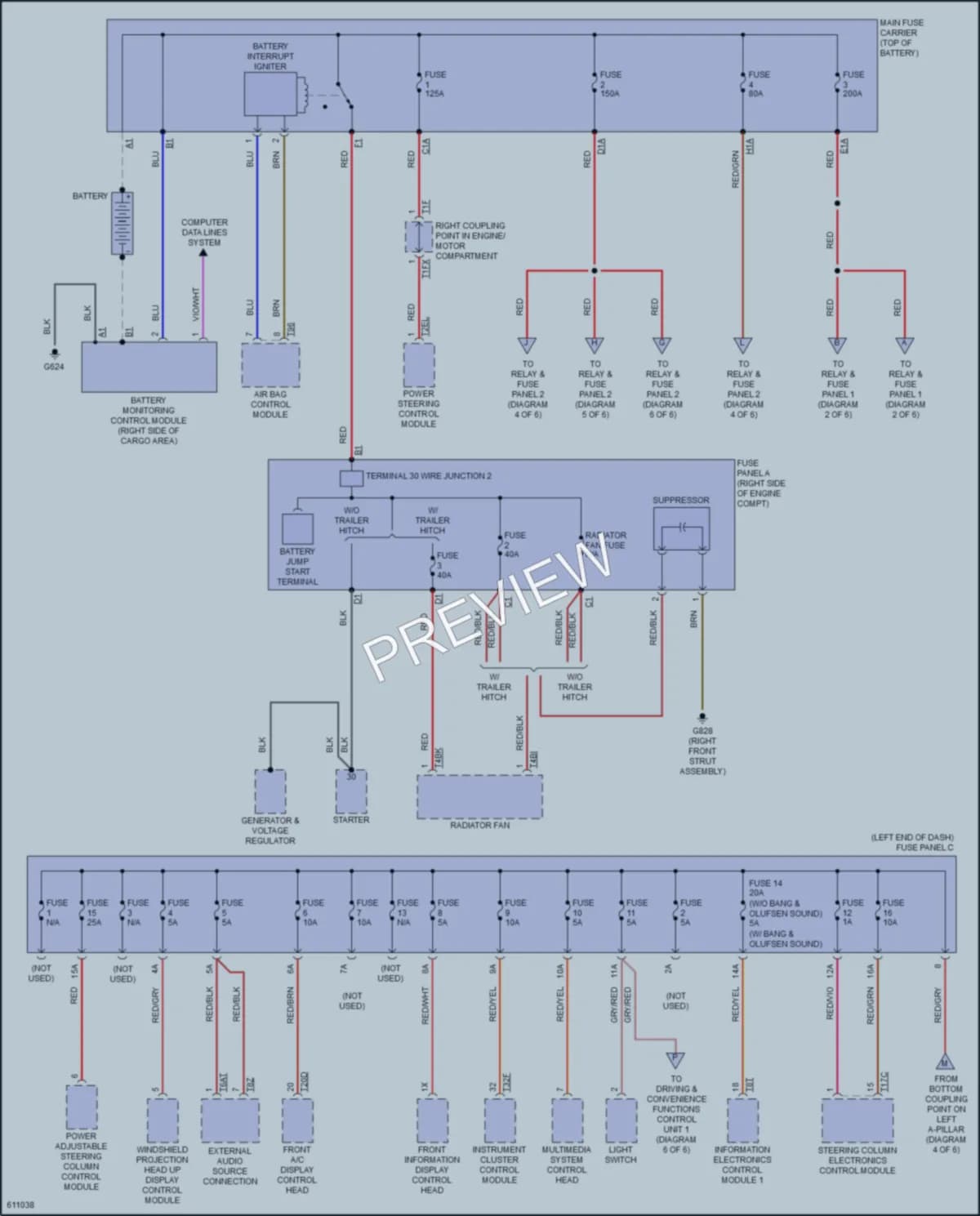 2018 Audi SQ5 Power Distribution wiring diagram preview