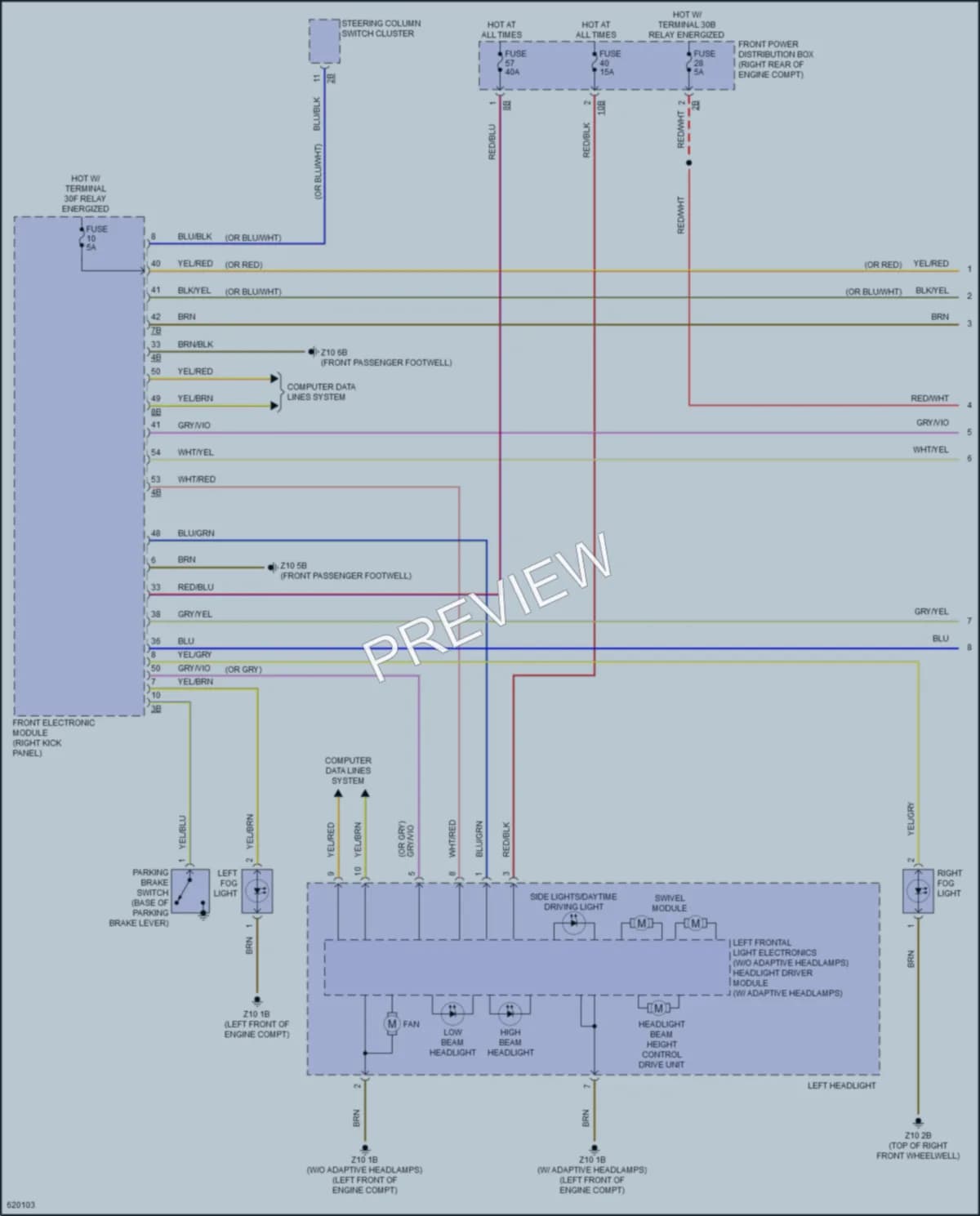2018 BMW 230i Headlights wiring diagram preview