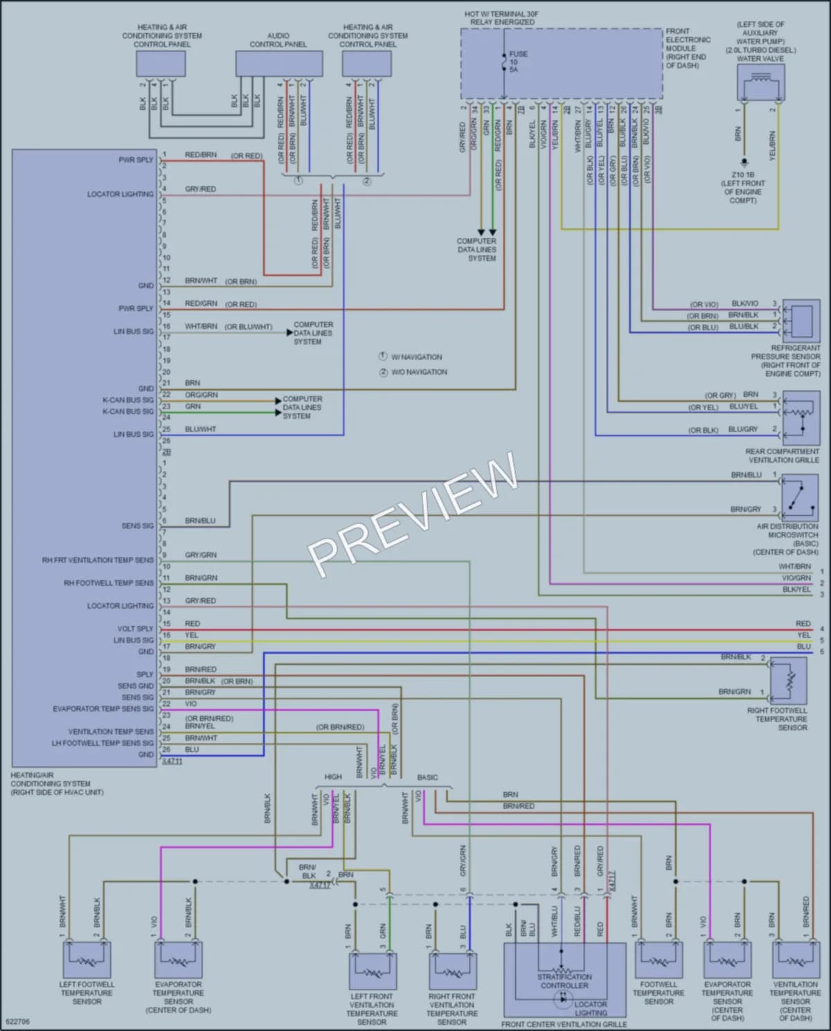 2018 BMW 320i Air Conditioning wiring diagram preview