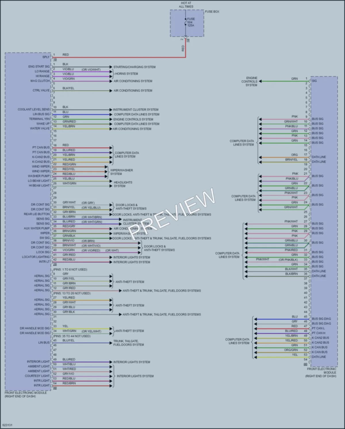 2018 BMW 328d Body Control Modules wiring diagram preview
