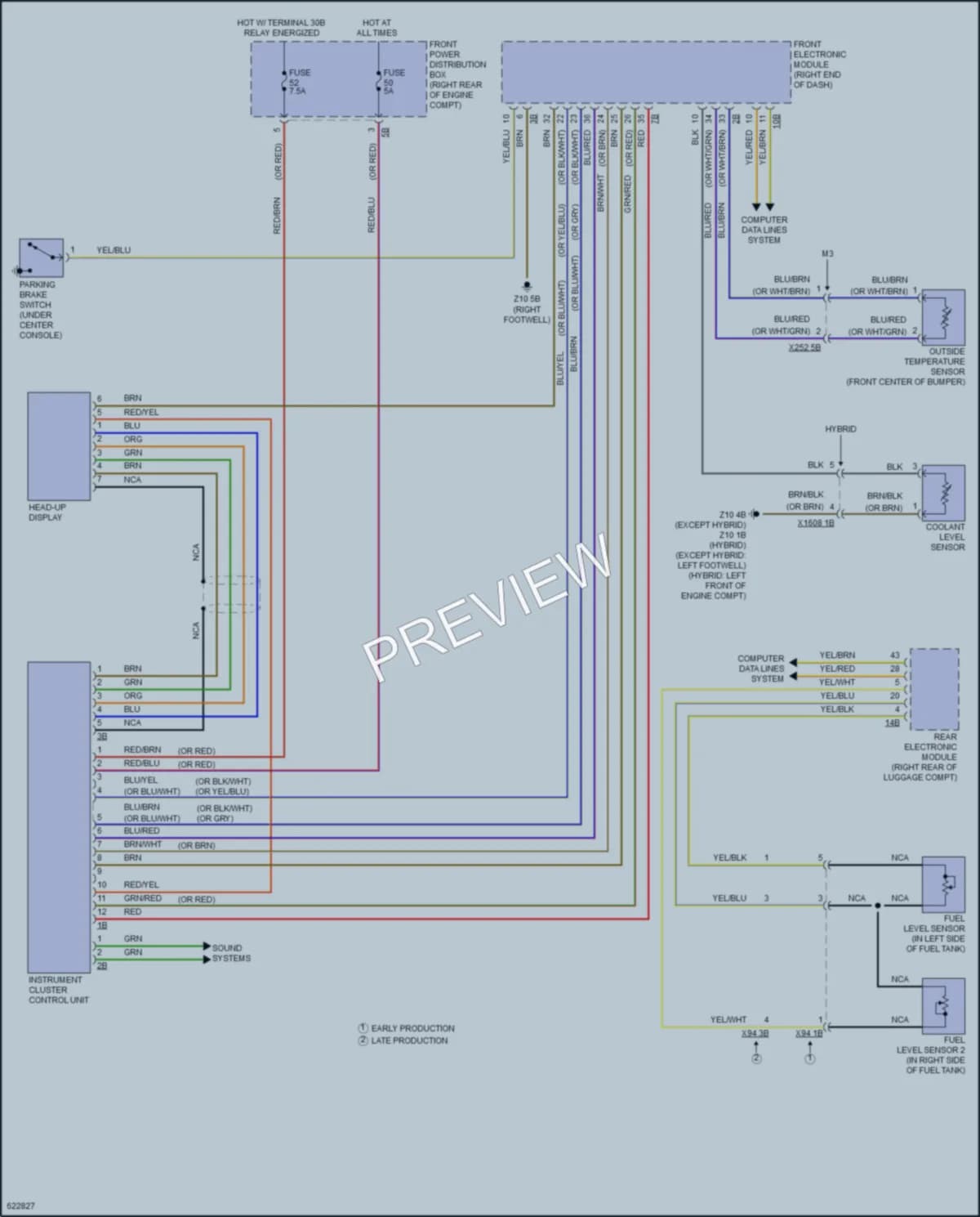 2018 BMW 328d Instrument Cluster wiring diagram preview