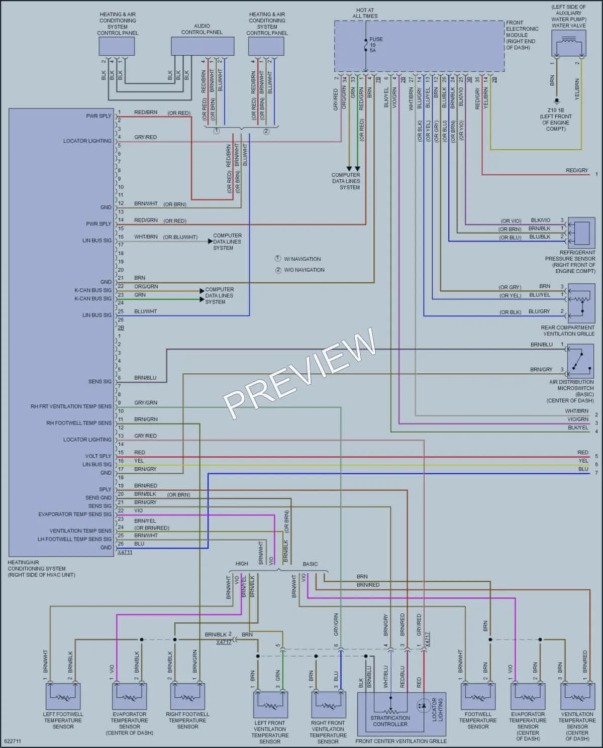 2018 BMW 330e Air Conditioning wiring diagram preview