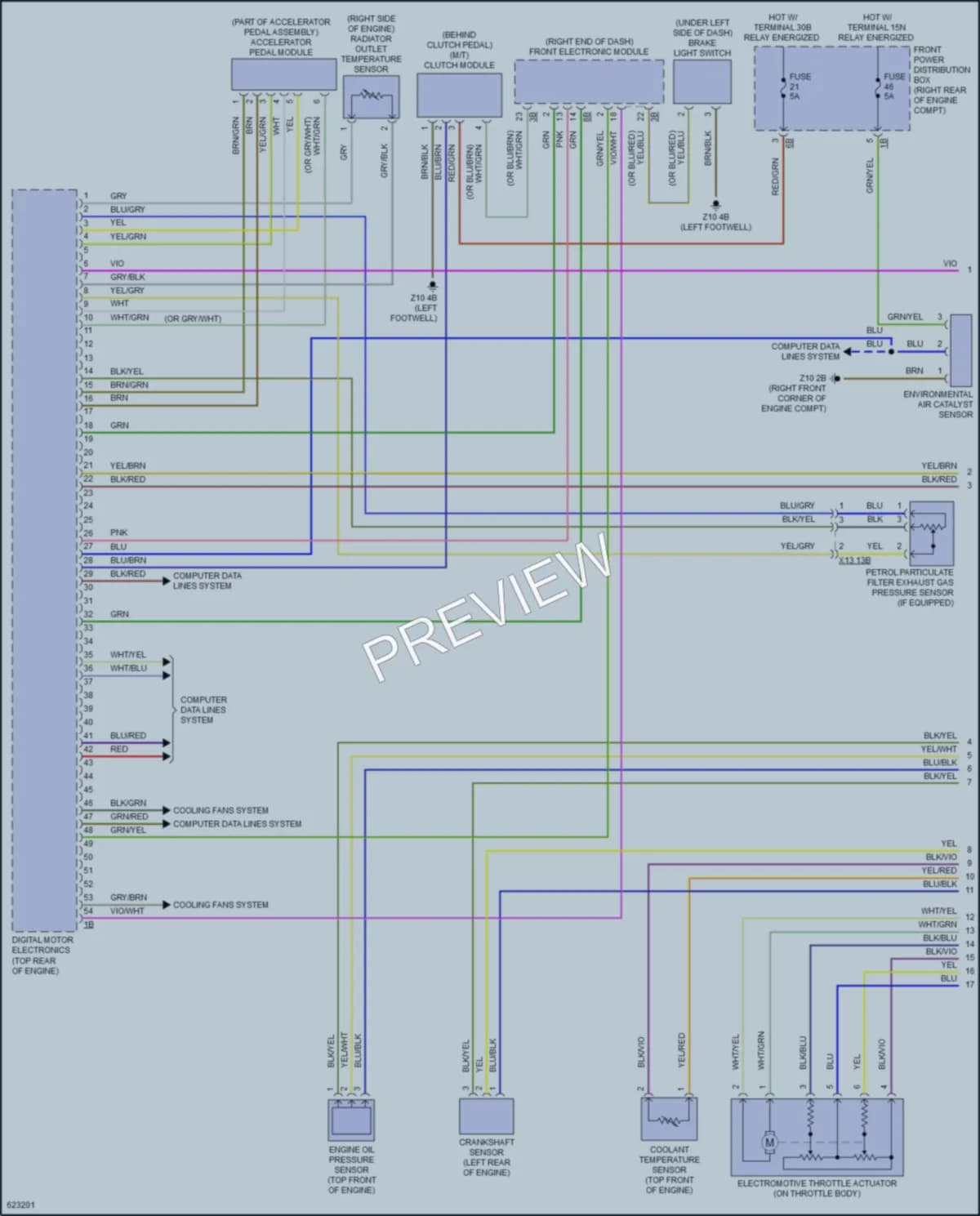 2018 BMW 330i Engine Performance wiring diagram preview