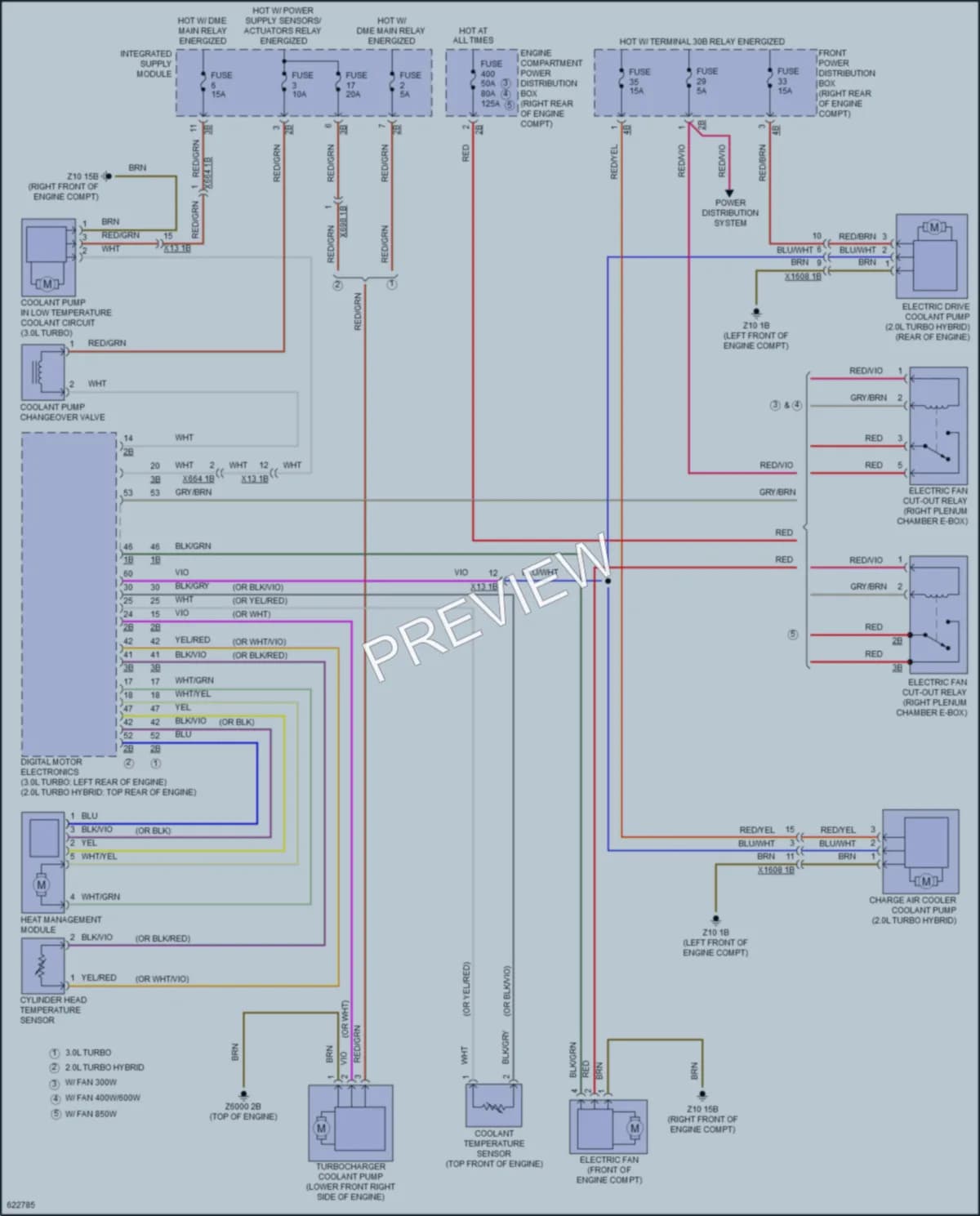 2018 BMW 340iGranTurismo Cooling Fan wiring diagram preview