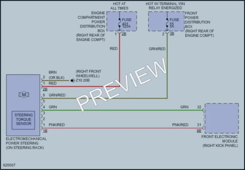 2018 BMW 430iGranCoupe Electronic Power Steering wiring diagram preview
