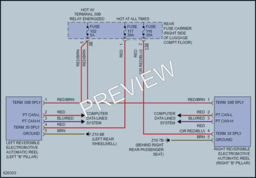 2018 BMW 430iGranCoupe Passive Restraints wiring diagram preview