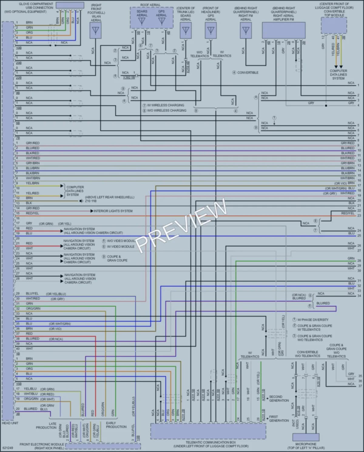 2018 BMW 430iGranCoupe Radio wiring diagram preview
