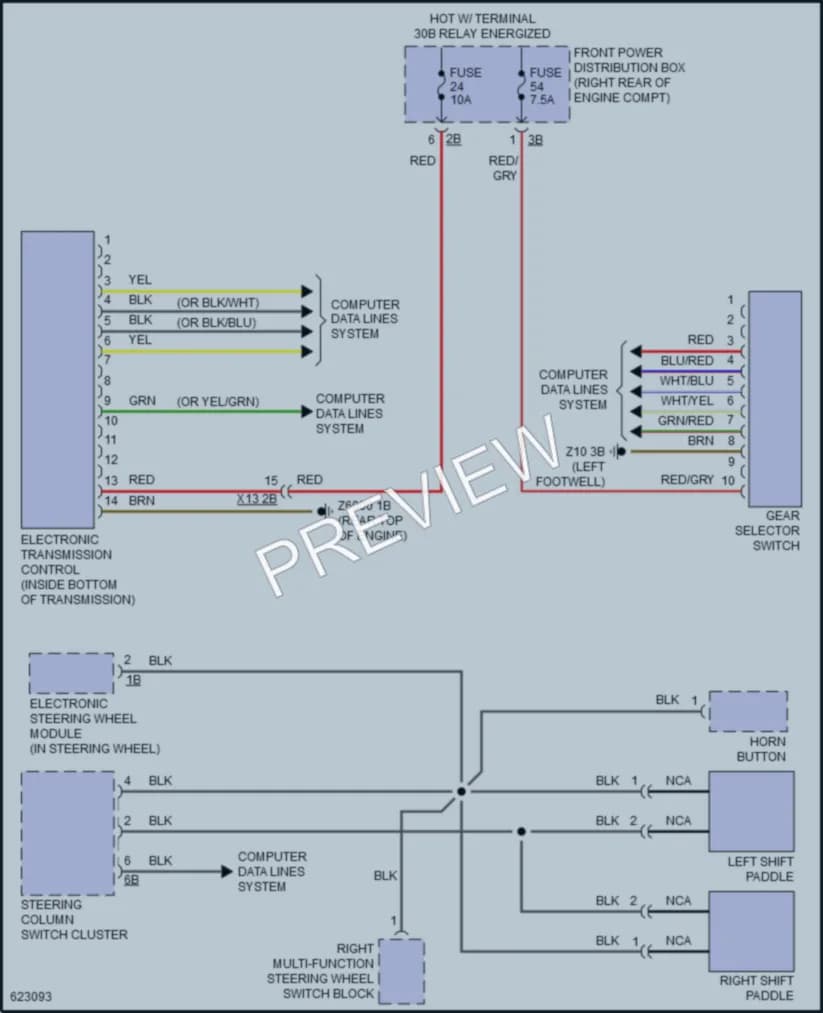 2018 BMW 430iGranCoupe Transmission wiring diagram preview