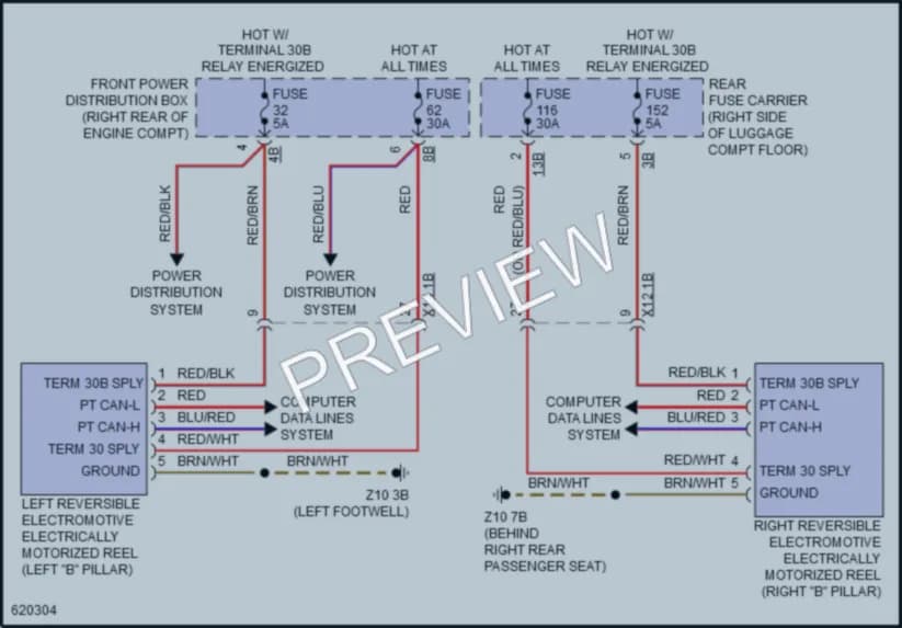 2018 BMW 440i Passive Restraints wiring diagram preview