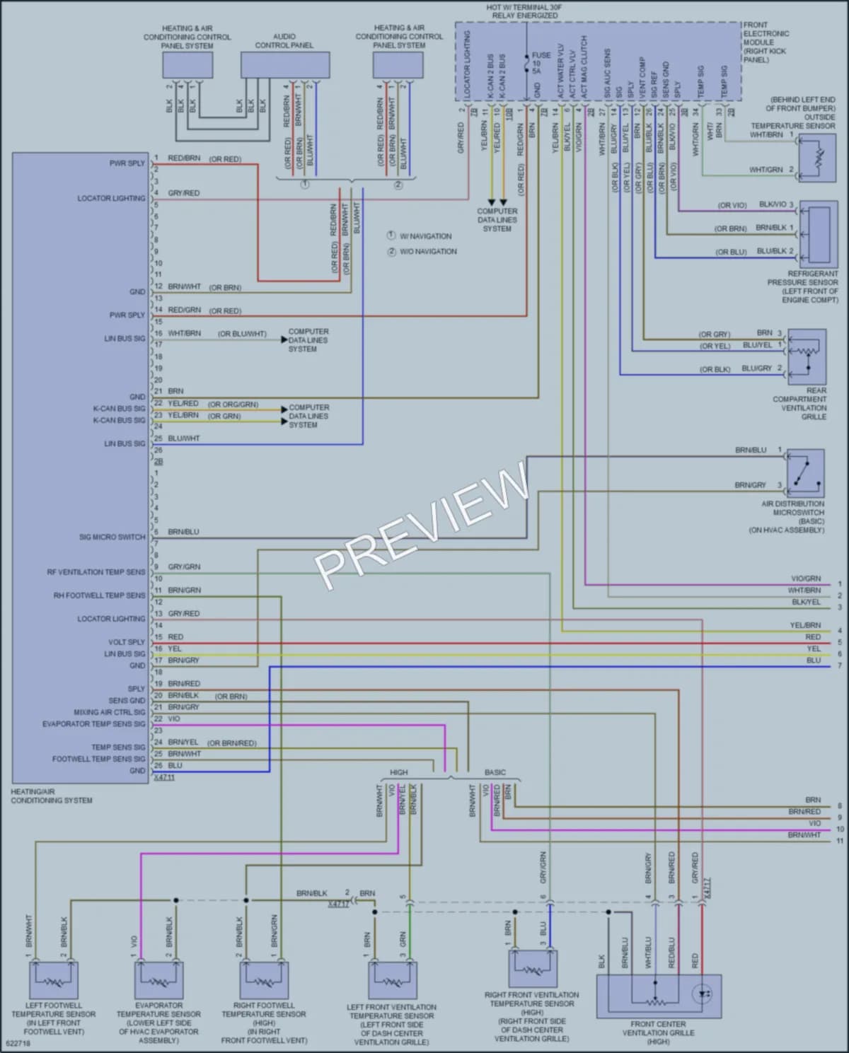2018 BMW 440iGranCoupe Air Conditioning wiring diagram preview