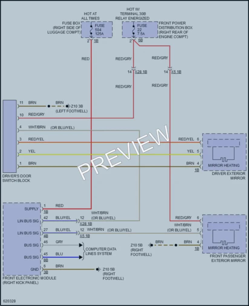 2018 BMW 440iGranCoupe Defoggers wiring diagram preview