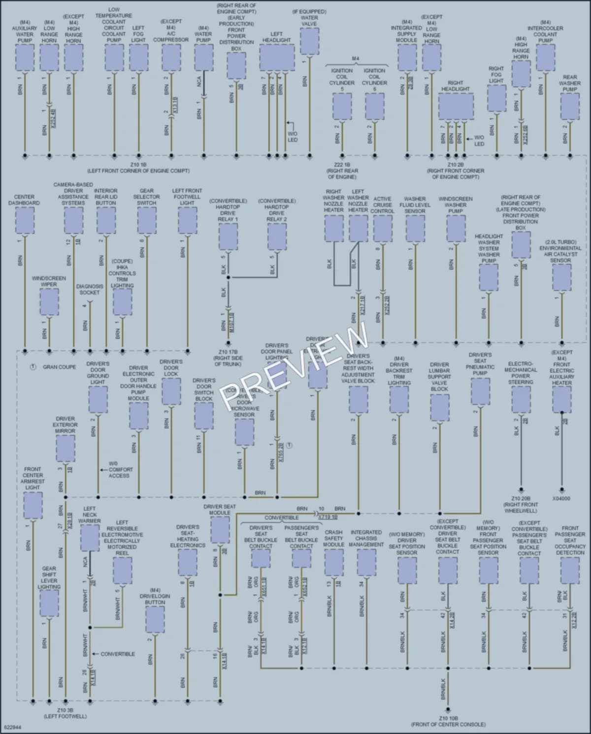 2018 BMW 440iGranCoupe Ground Distribution wiring diagram preview