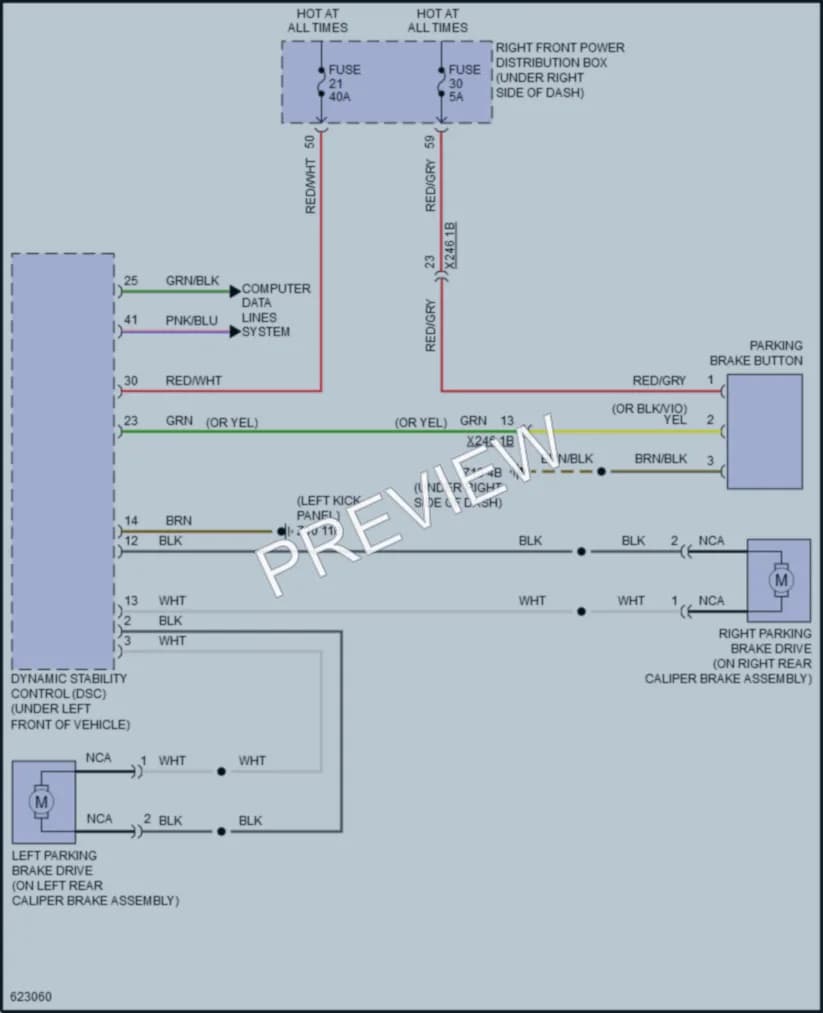 2018 BMW 530e Shift Interlock wiring diagram preview