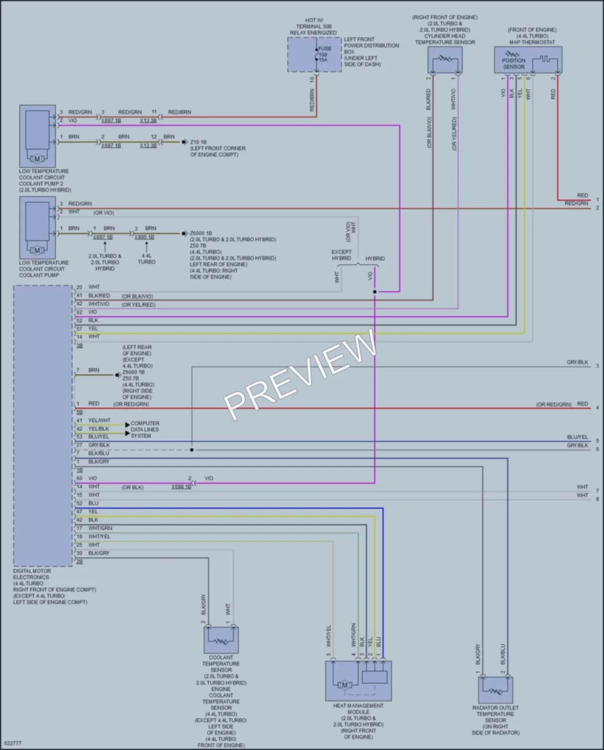 2018 BMW 530i Cooling Fan wiring diagram preview