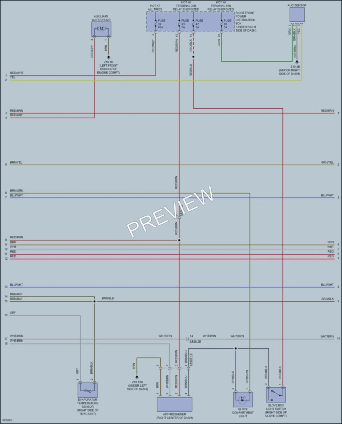 2018 BMW 540i Air Conditioning wiring diagram preview