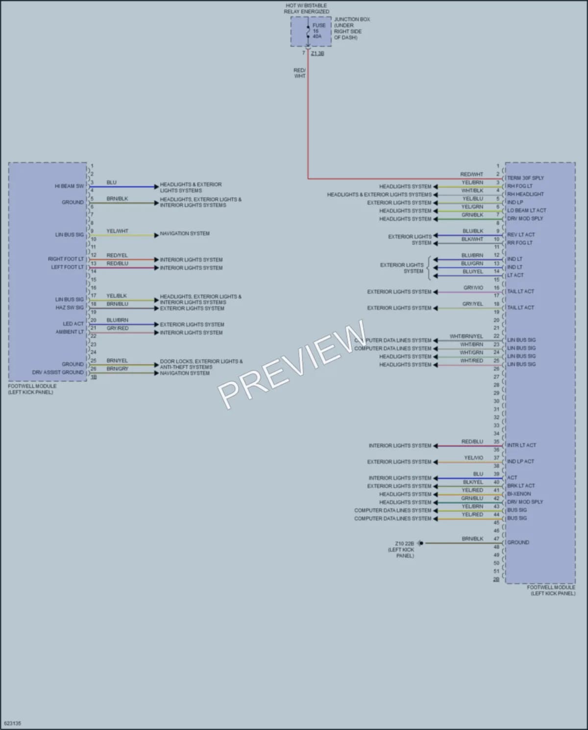 2018 BMW 640i Body Control Modules wiring diagram preview