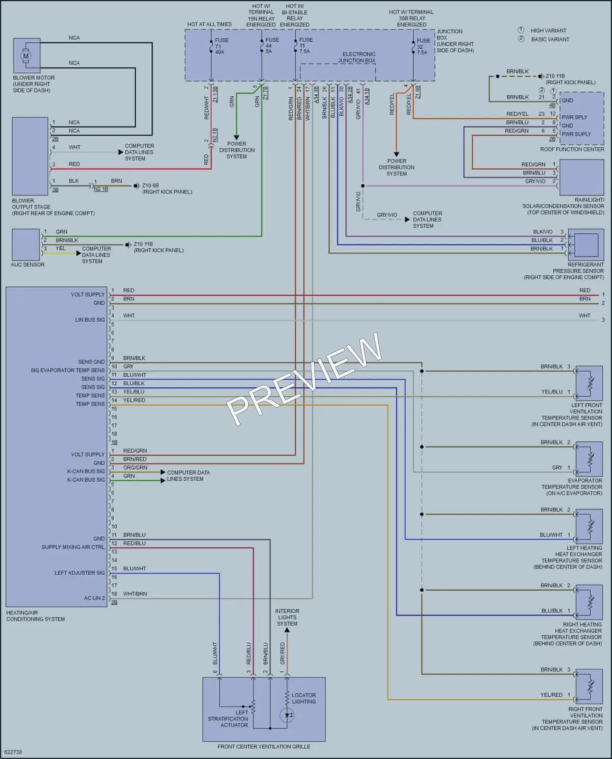 2018 BMW 640iGranCoupe Air Conditioning wiring diagram preview
