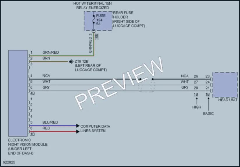 2018 BMW 640iGranCoupe Instrument Cluster wiring diagram preview