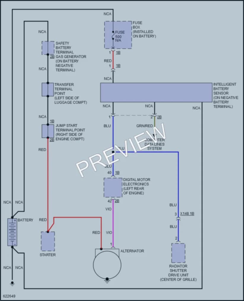 2018 BMW 640iGranCoupe Starting Charging wiring diagram preview
