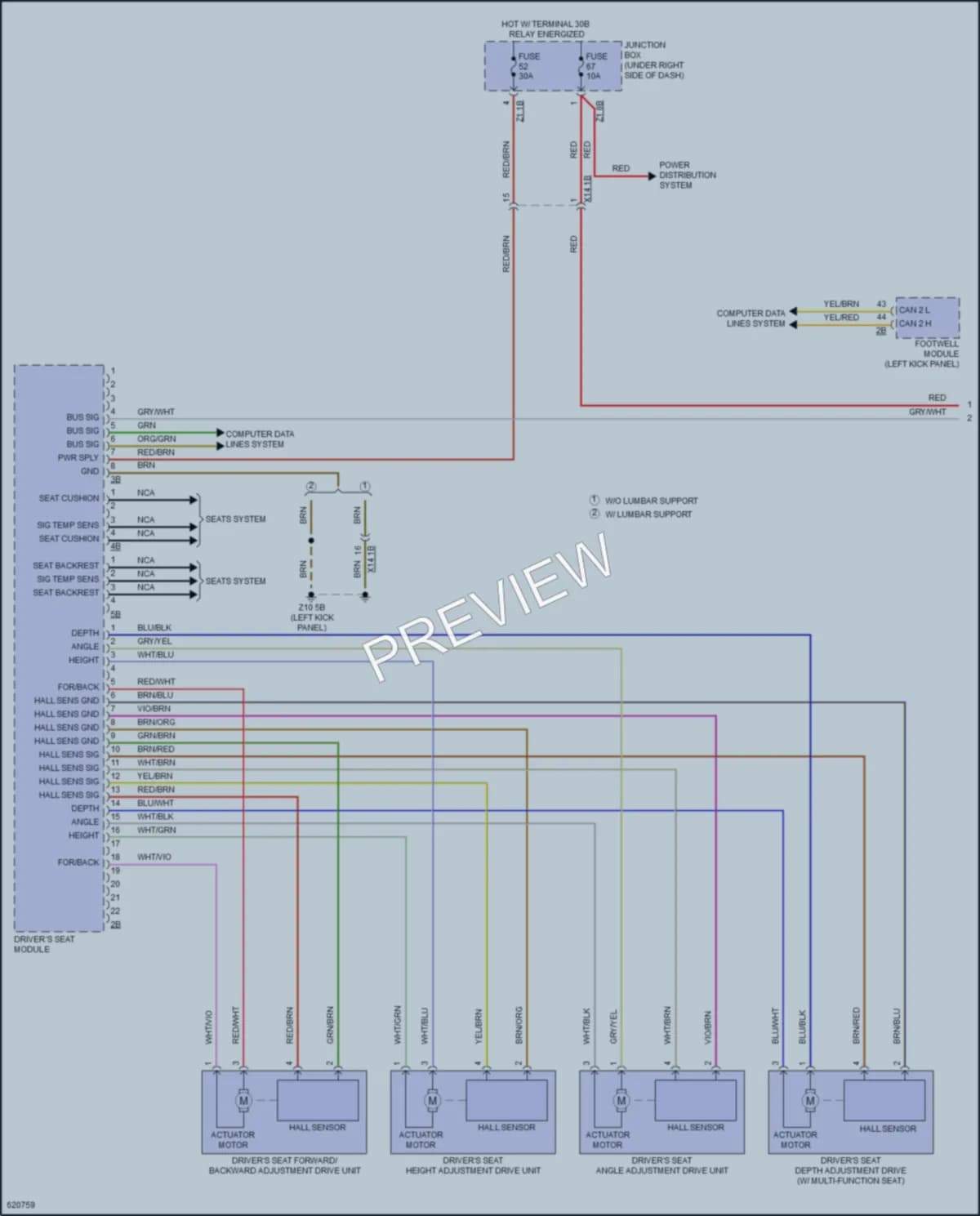 2018 BMW 650i Memory Systems wiring diagram preview