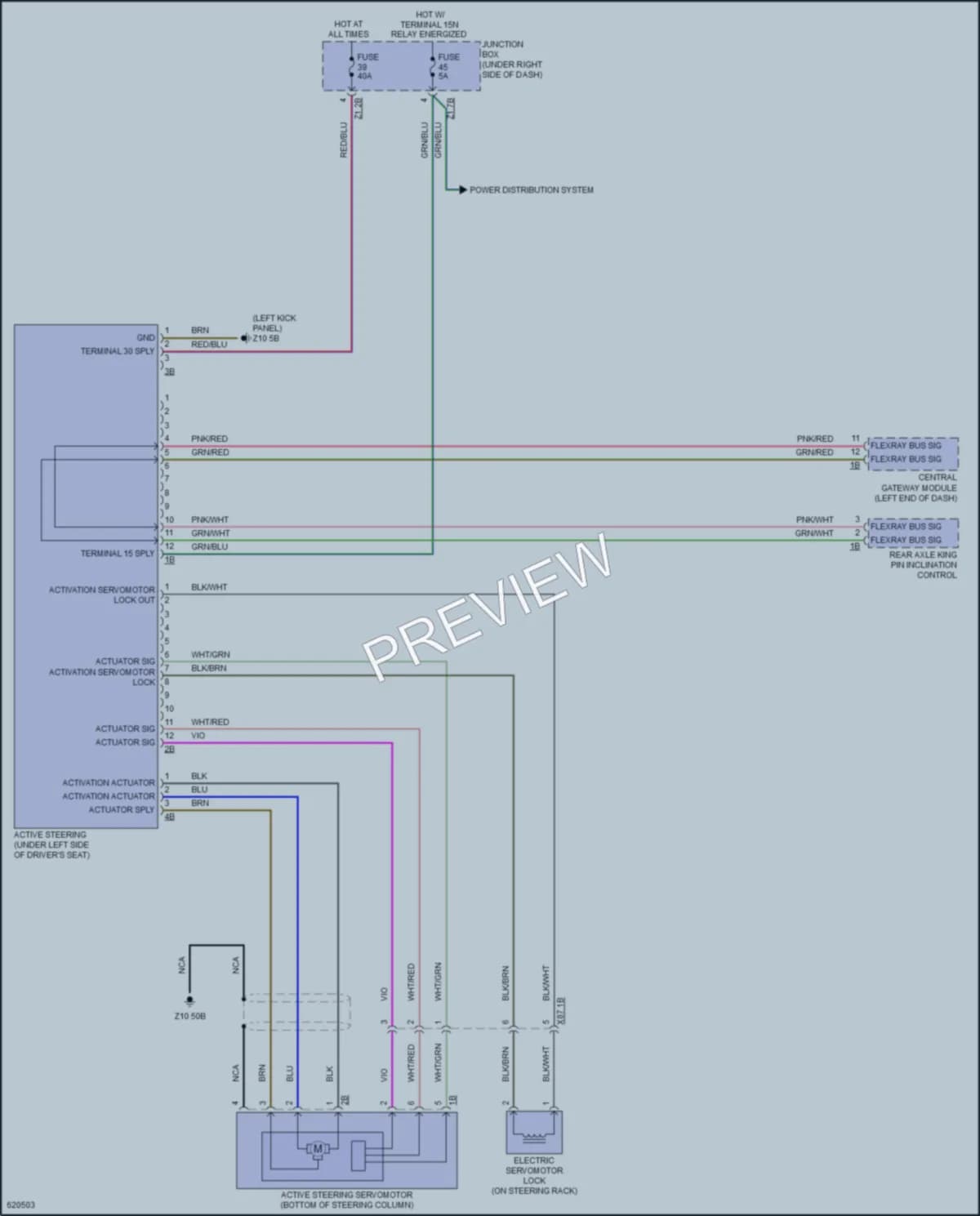 2018 BMW 650iGranCoupe Electronic Power Steering wiring diagram preview