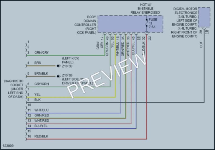 2018 BMW 740i Computer Data Lines wiring diagram preview