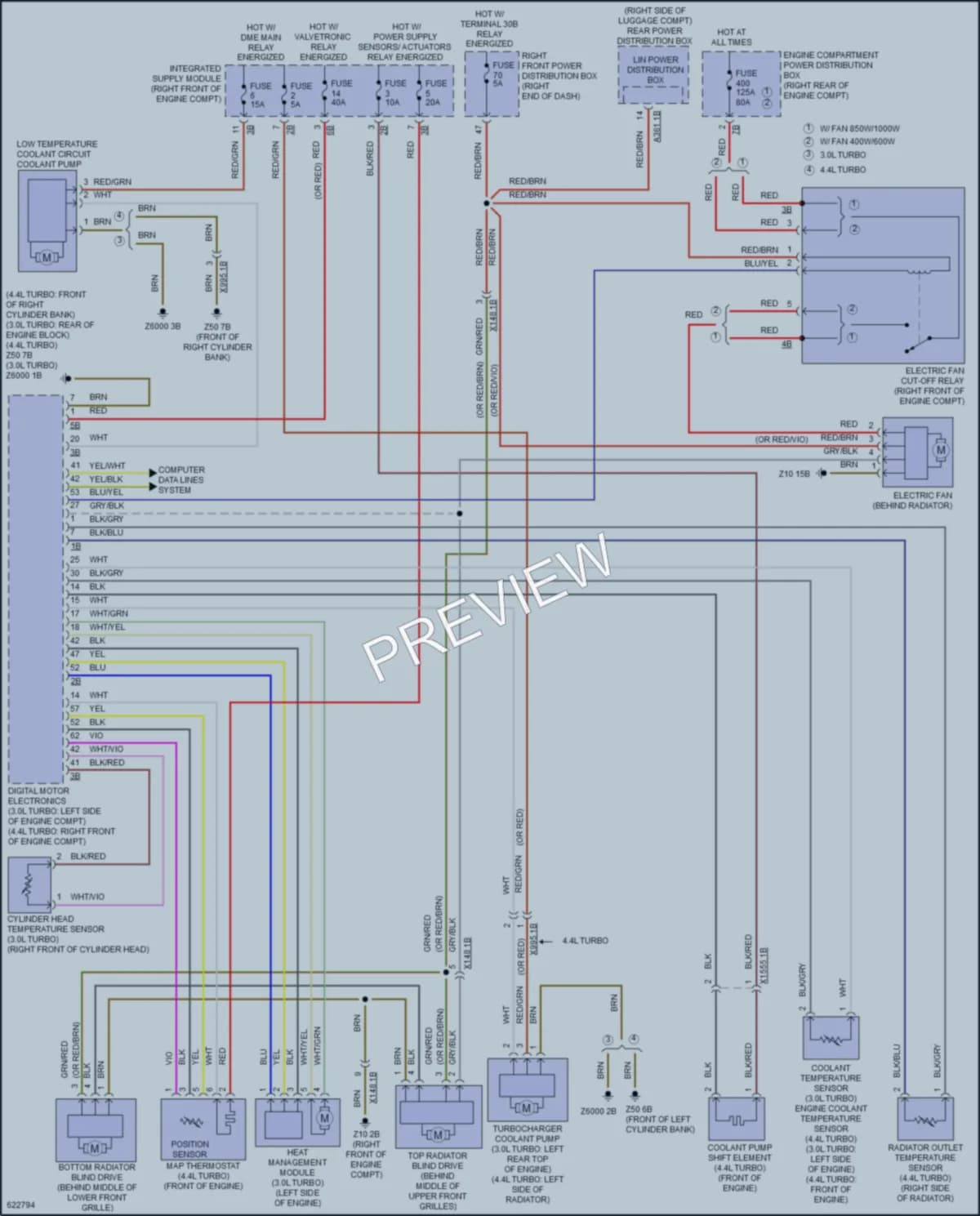 2018 BMW 750i Cooling Fan wiring diagram preview