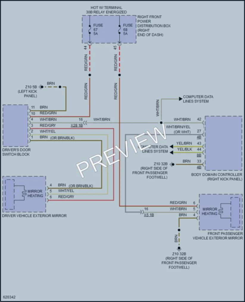 2018 BMW 750i Defoggers wiring diagram preview
