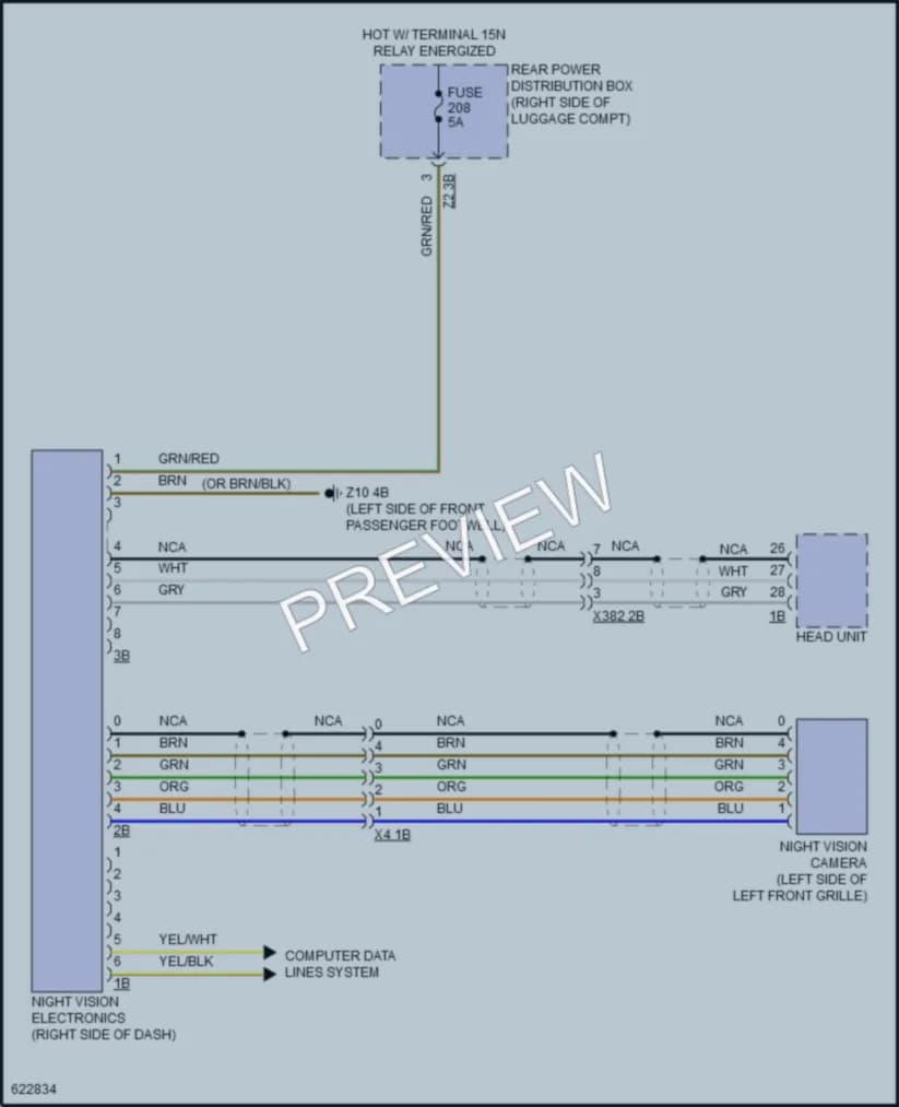 2018 BMW 750i Instrument Cluster wiring diagram preview