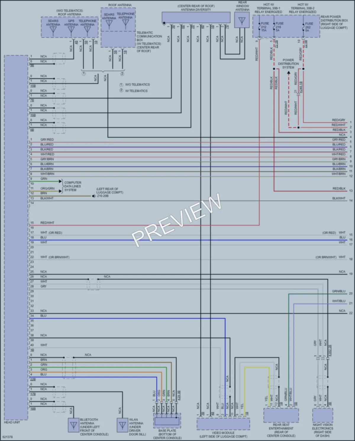 2018 BMW 750i Radio wiring diagram preview