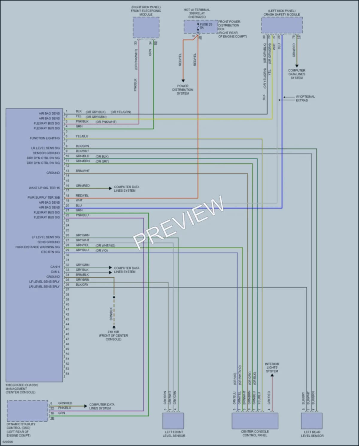 2018 BMW M2 Electronic Suspension wiring diagram preview