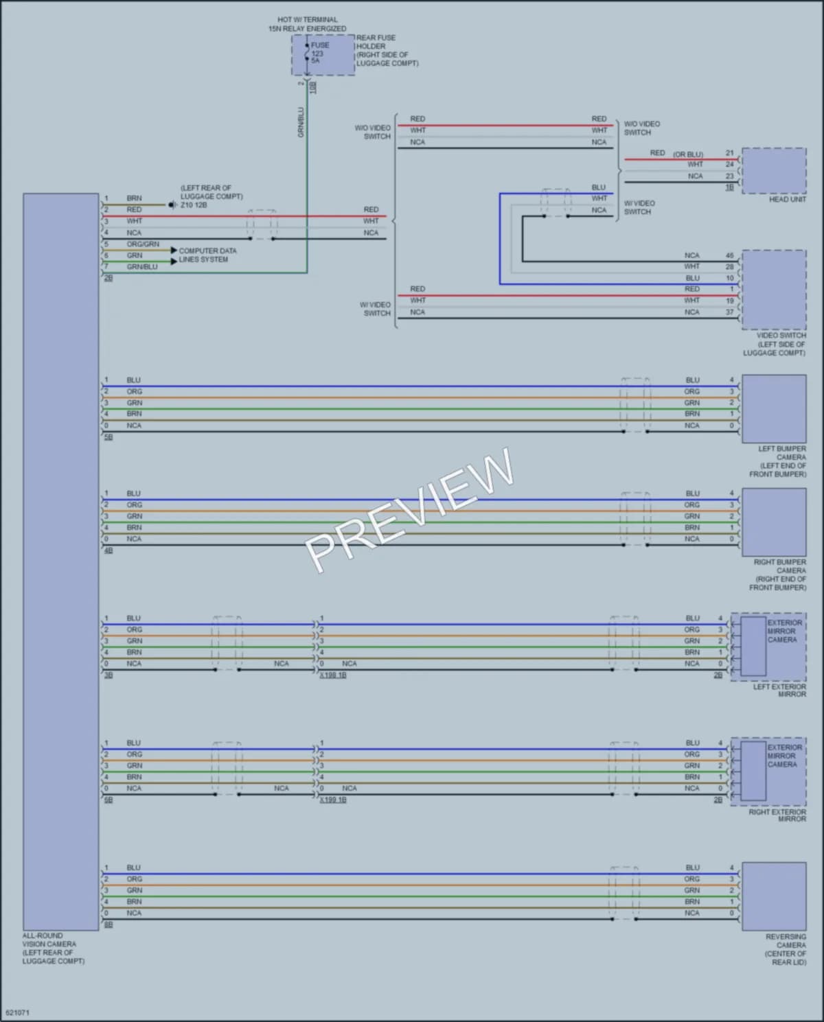 2018 BMW M6 Navigation wiring diagram preview