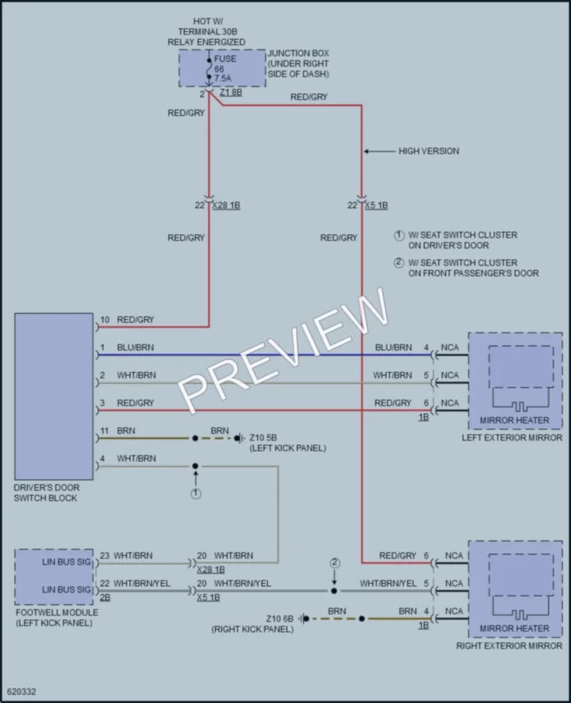 2018 BMW M6GranCoupe Defoggers wiring diagram preview