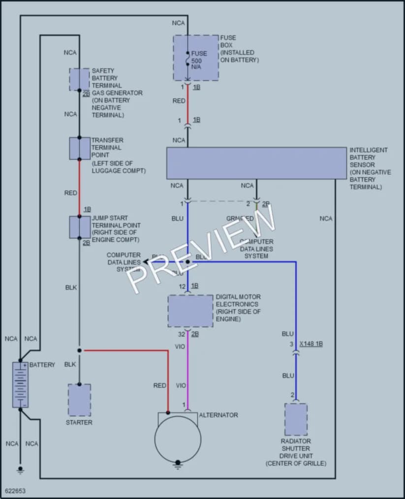 2018 BMW M6GranCoupe Starting Charging wiring diagram preview