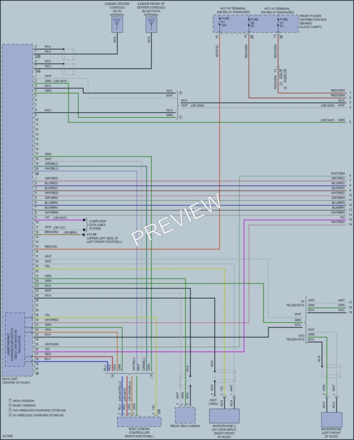 2018 BMW X1 Radio wiring diagram preview