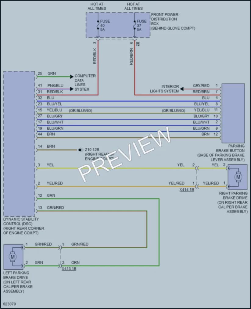 2018 BMW X1 Shift Interlock wiring diagram preview