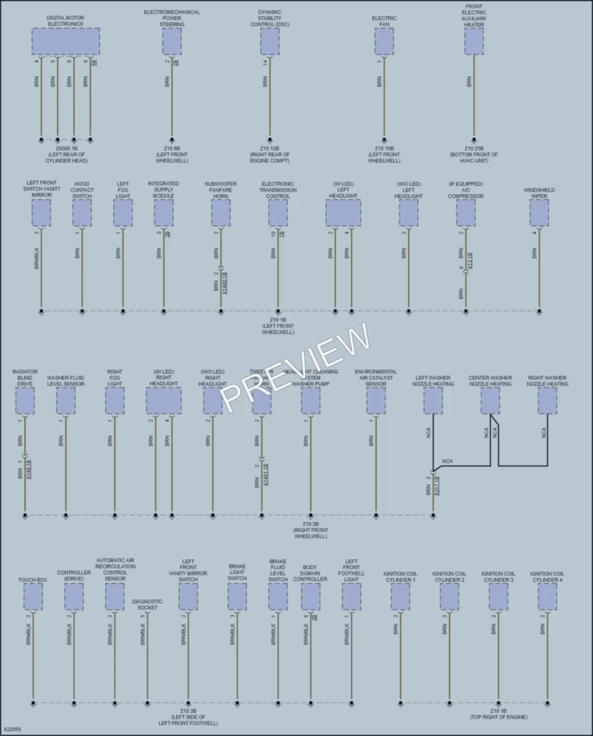 2018 BMW X2 Ground Distribution wiring diagram preview