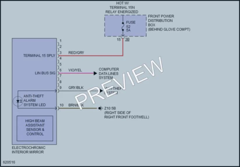 2018 BMW X2 Power Mirrors wiring diagram preview