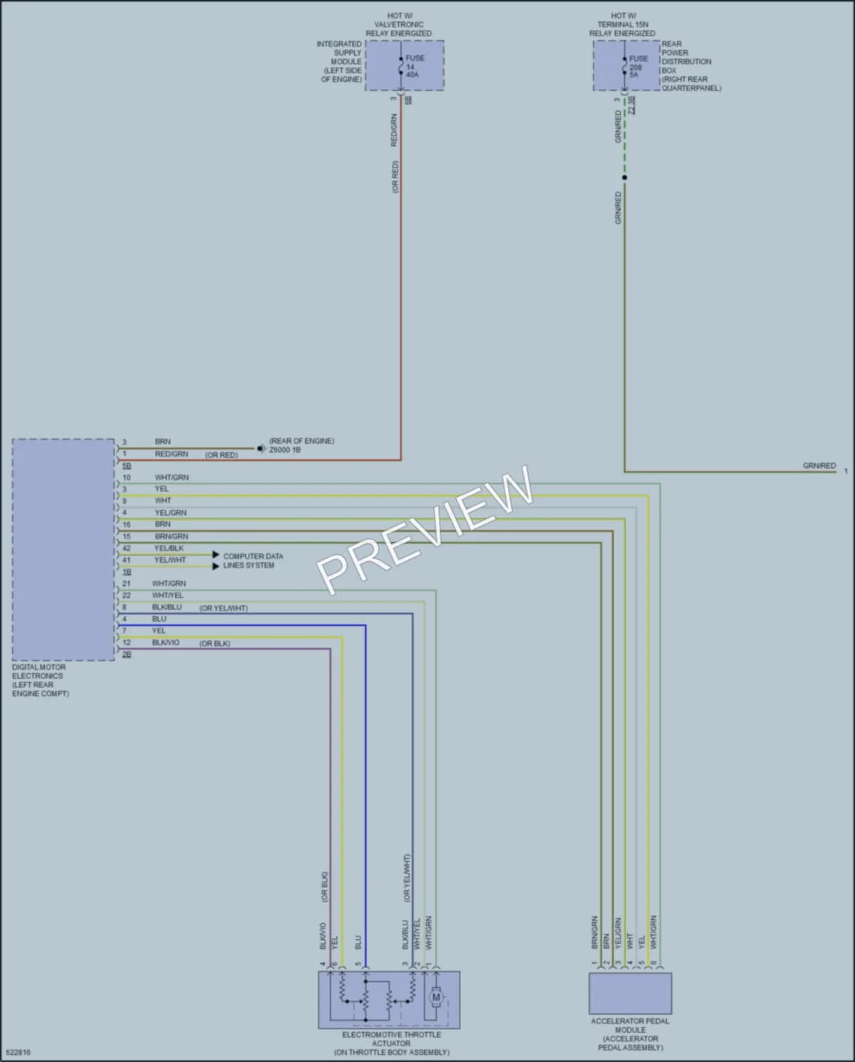 2018 BMW X3 Cruise Control wiring diagram preview