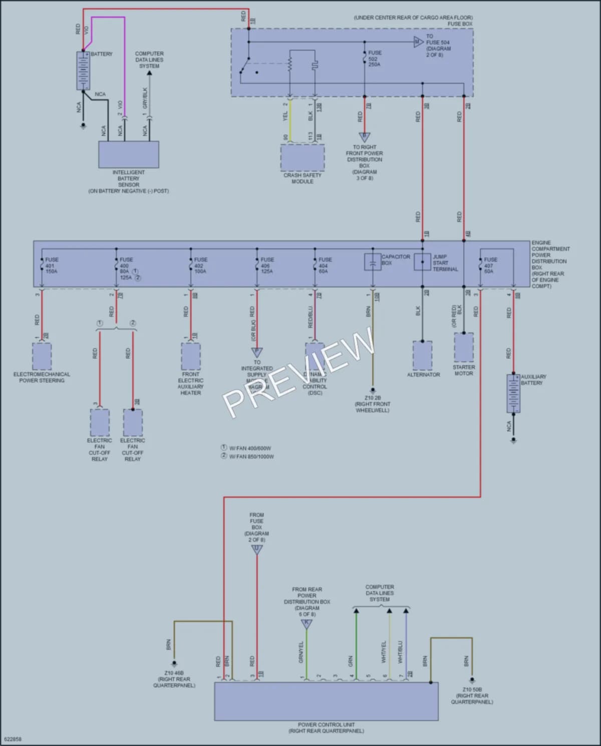 2018 BMW X3 Power Distribution wiring diagram preview