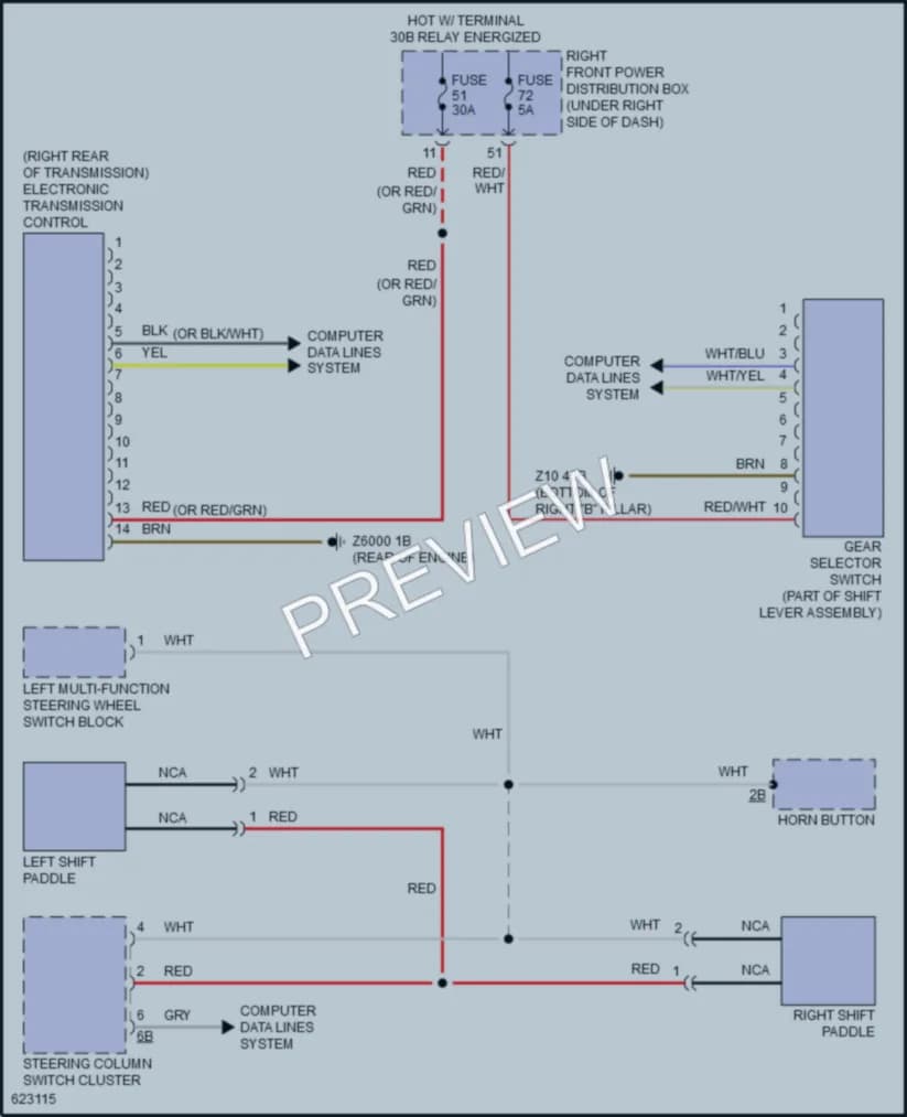 2018 BMW X3 Transmission wiring diagram preview