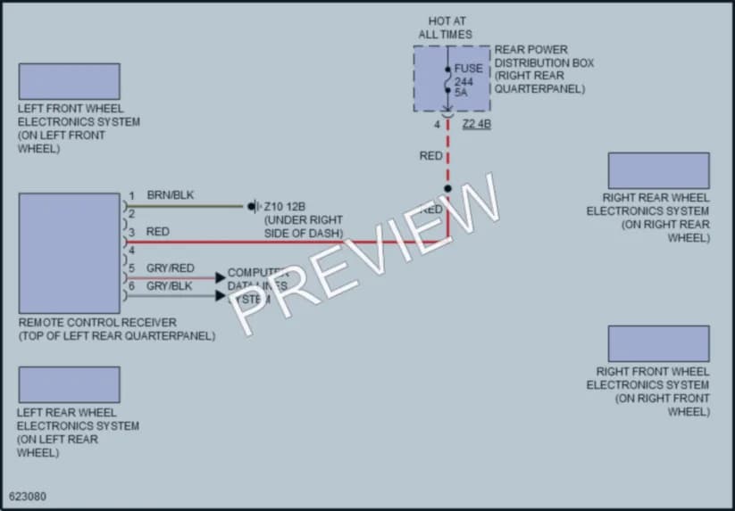 2018 BMW X3 Warning Systems wiring diagram preview