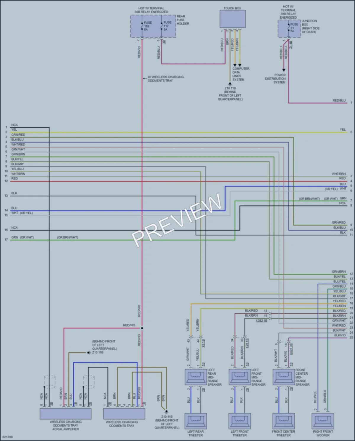 2018 BMW X4 Radio wiring diagram preview
