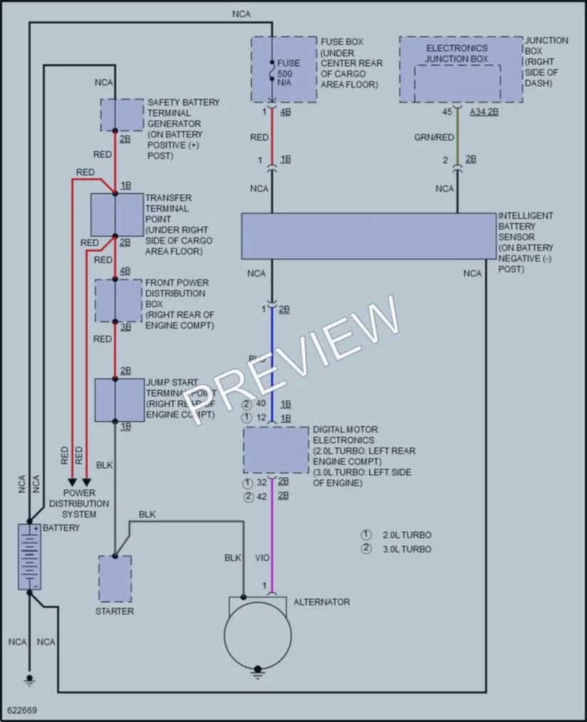 2018 BMW X4 Starting Charging wiring diagram preview