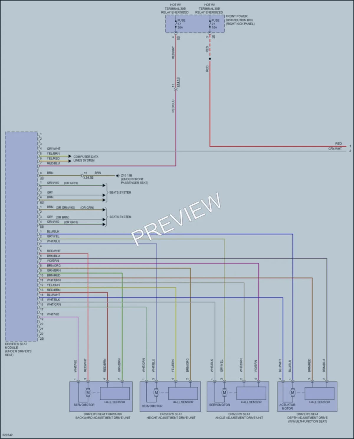 2018 BMW X5 Memory Systems wiring diagram preview