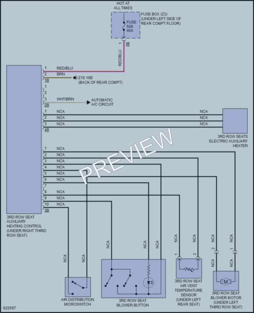 2018 BMW X5M Air Conditioning wiring diagram preview