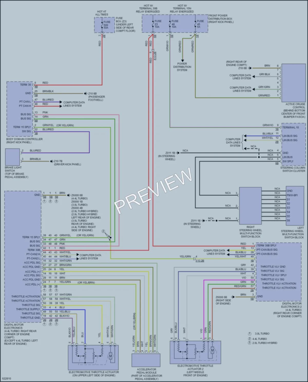 2018 BMW X5M Cruise Control wiring diagram preview