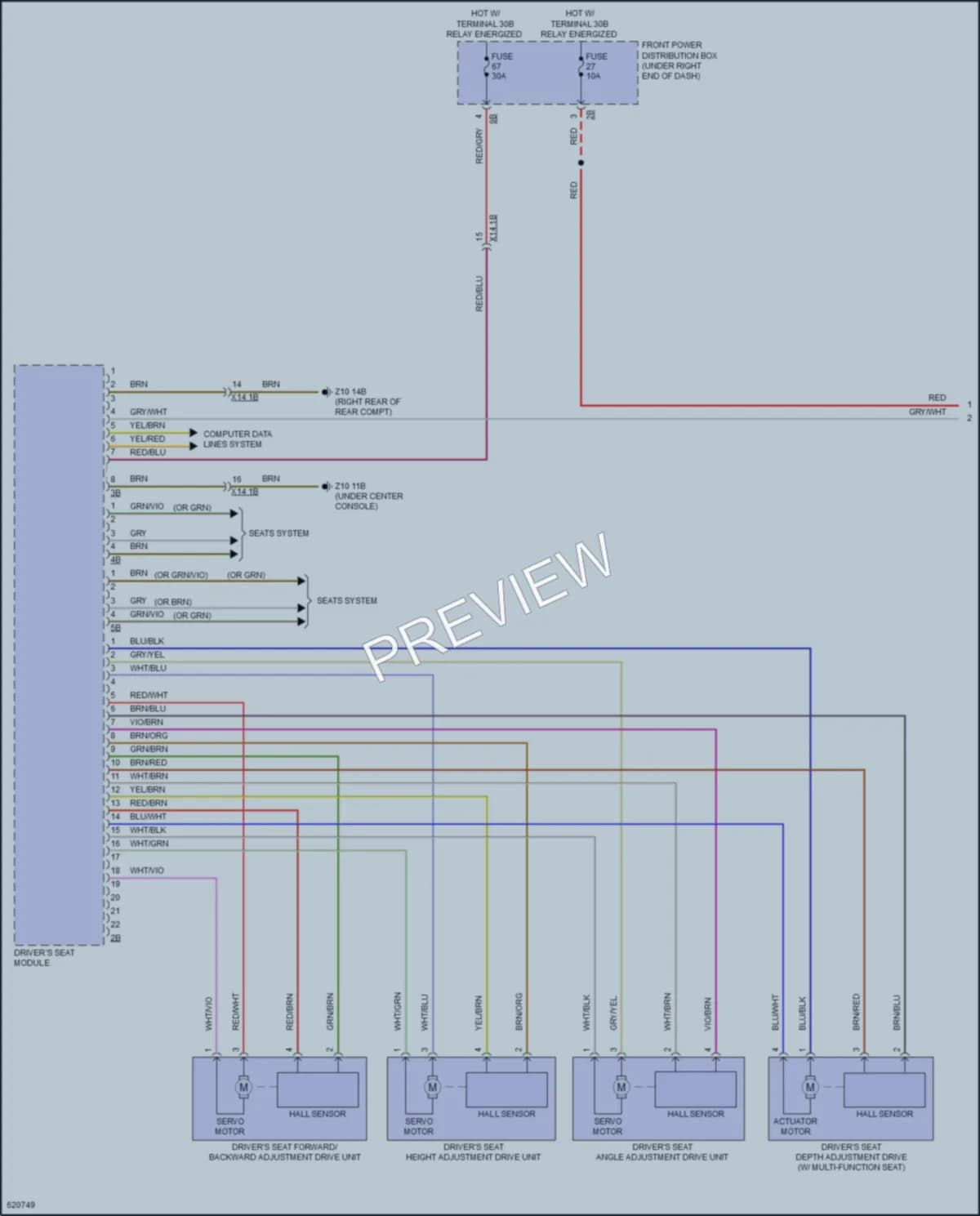 2018 BMW X6 Memory Systems wiring diagram preview