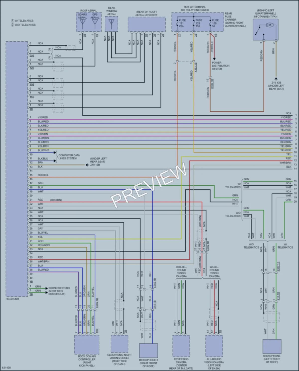 2018 BMW X6 Radio wiring diagram preview