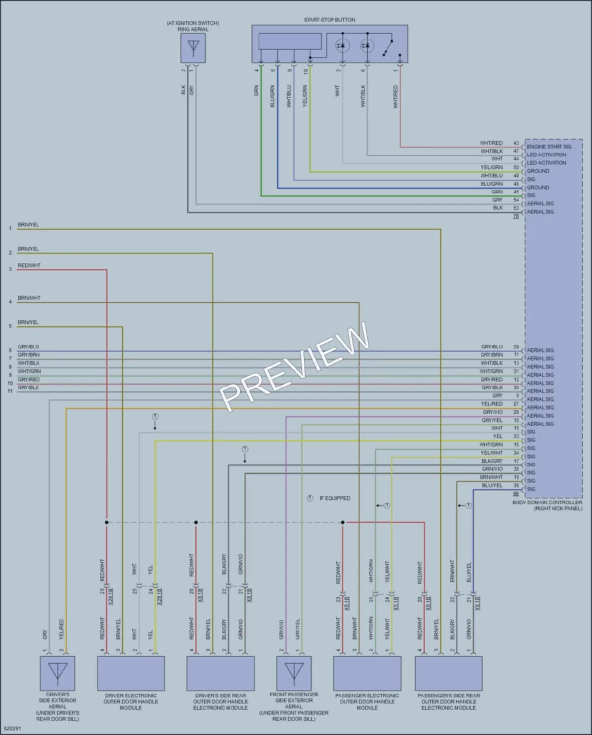 2018 BMW X6M Anti Theft wiring diagram preview